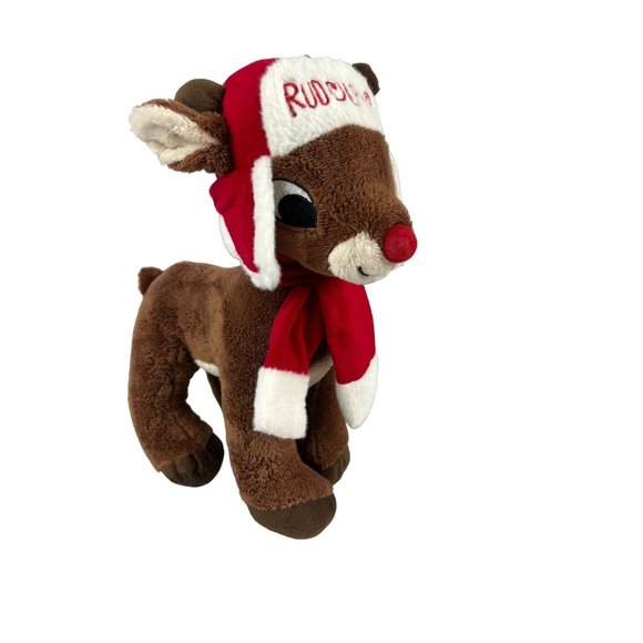 Rudolph the Red Nose Reindeer 12"  Stuffed Animal Dan Dee Collectors Plush - Picture 1 of 5